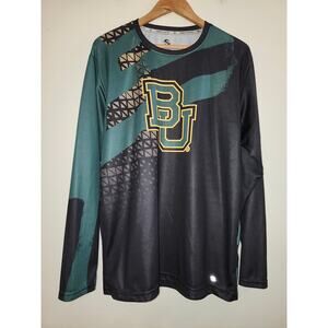 Prosphere Men's Baylor Bears Long Sleeve Polyester Shirt Pullover Large